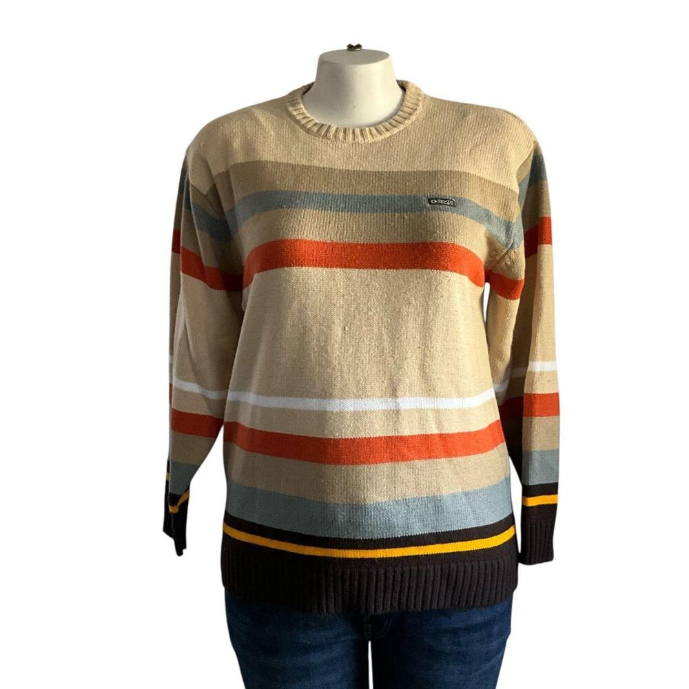 Southpole Colorful Stripped Sweater: 90s, Y2K